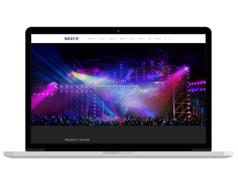 舞臺燈光出口外貿(mào)獨立站，舞臺燈具公司營銷型網(wǎng)站建設